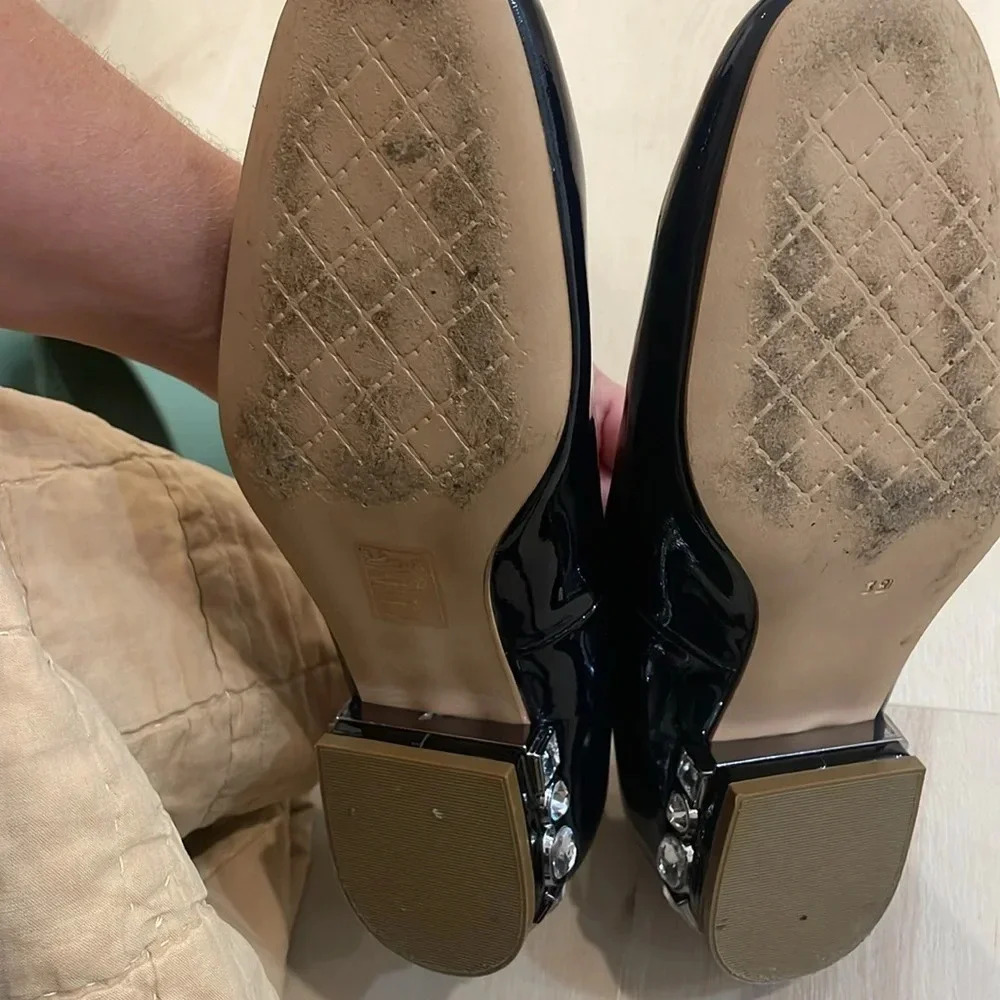 {GIROTTI} Women’s Luxury patent jewel heeled custom made Shoes 39 - Picture 9 of 11